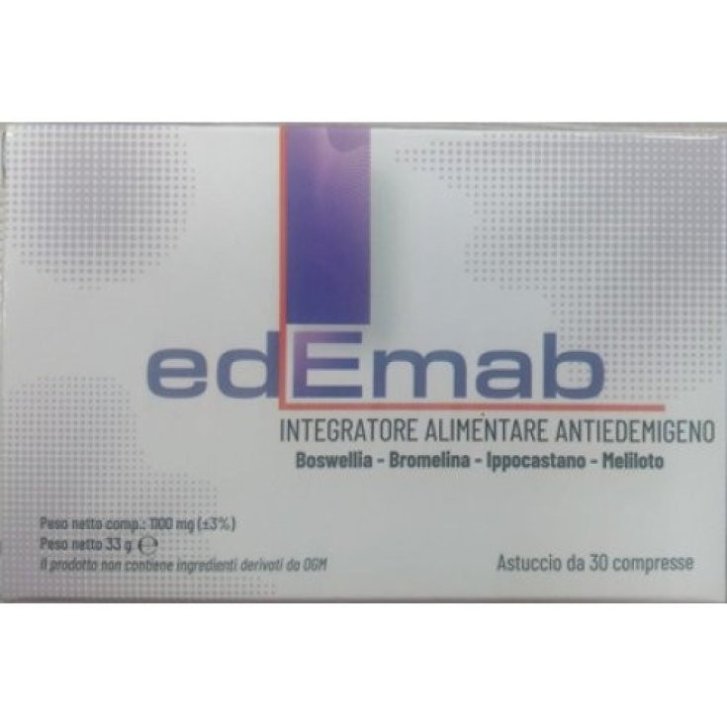 Edemab Integratore Drenante Funzionalità Microcircolo 30 Compresse - Af Medical Srl