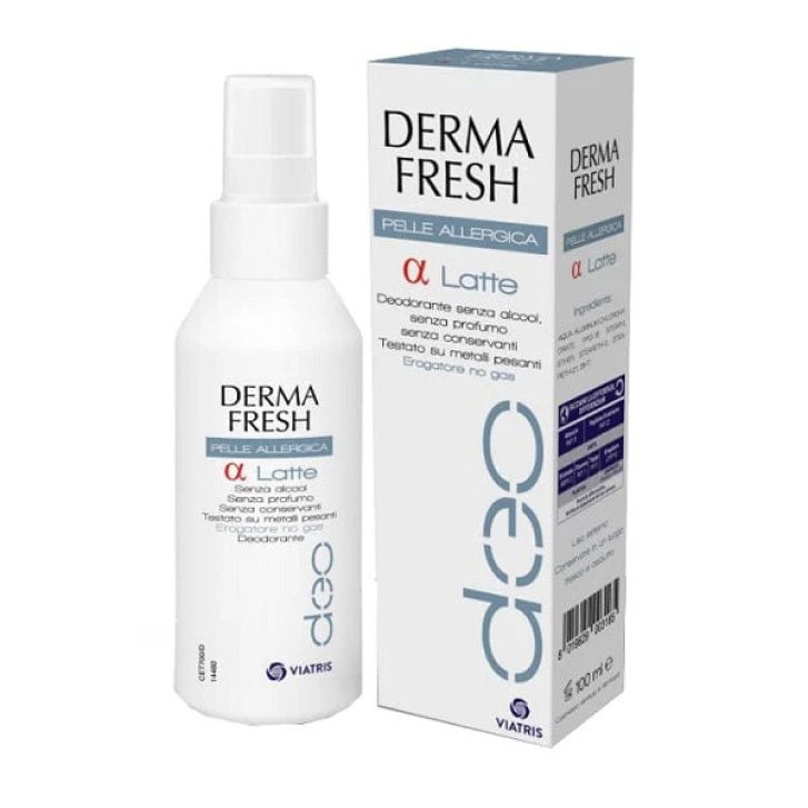 Dermafresh Alfa Latte Deodorante Pelle Allergica Senza Alcool 100ml - Dermafresh