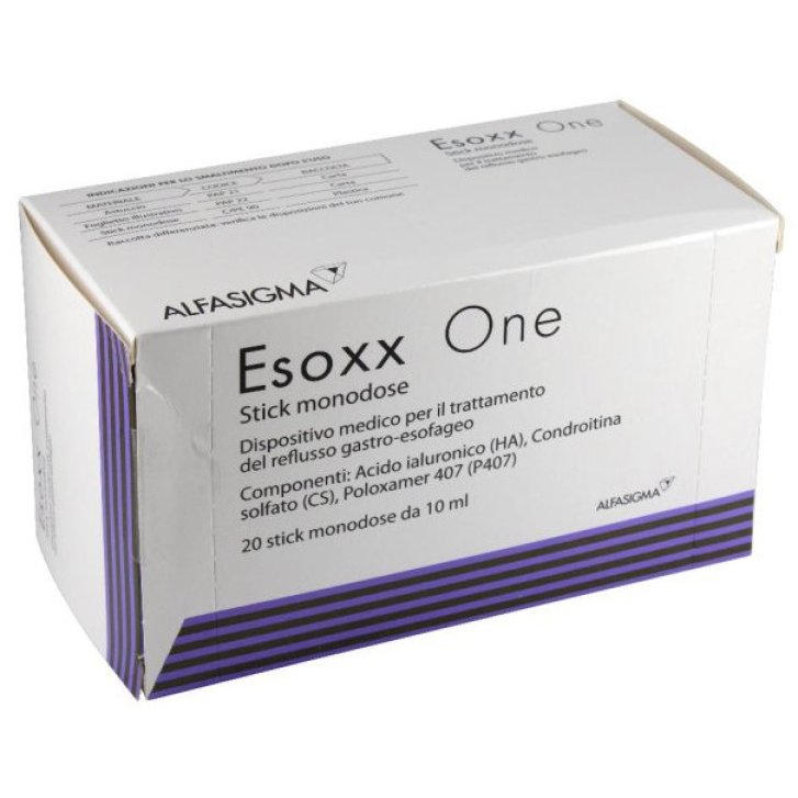 Esoxx One Dispositivo Medico per il Reflusso Gastroesofageo 20 Bustine Stick da 10ml - GMM Farma