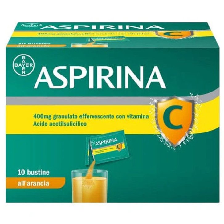 Aspirina C Medicinale Febbre e Sintomi Influenzali 10 Bustine - Aspirina
