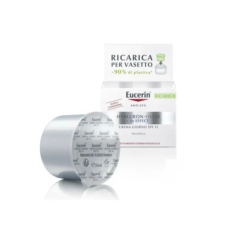 Eucerin Hyaluron-Filler Crema Giorno SPF15 Antietà Ricarica 50ml - Eucerin