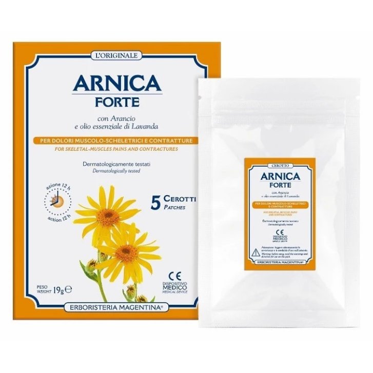 Arnica Forte Cerotto Sollievo Cutaneo 5 Pezzi - Erboristeria Magentina Arnica Forte Cerotto Sollievo Cutaneo 5 Pezzi - Erboristeria Magentina