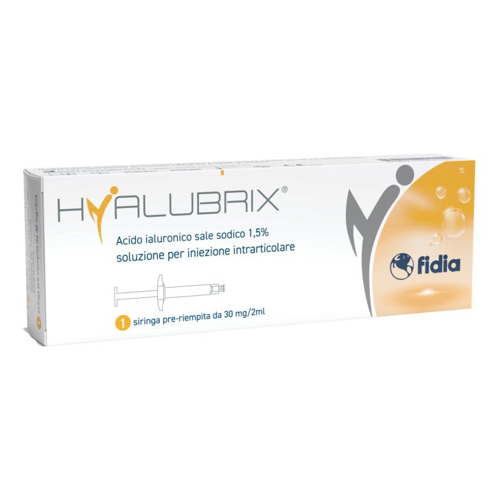 Hyalubrix Siringa Intra-articolare Acido Ialuronico 1,5% 30 mg/2 ml - Fidia Farmaceutici