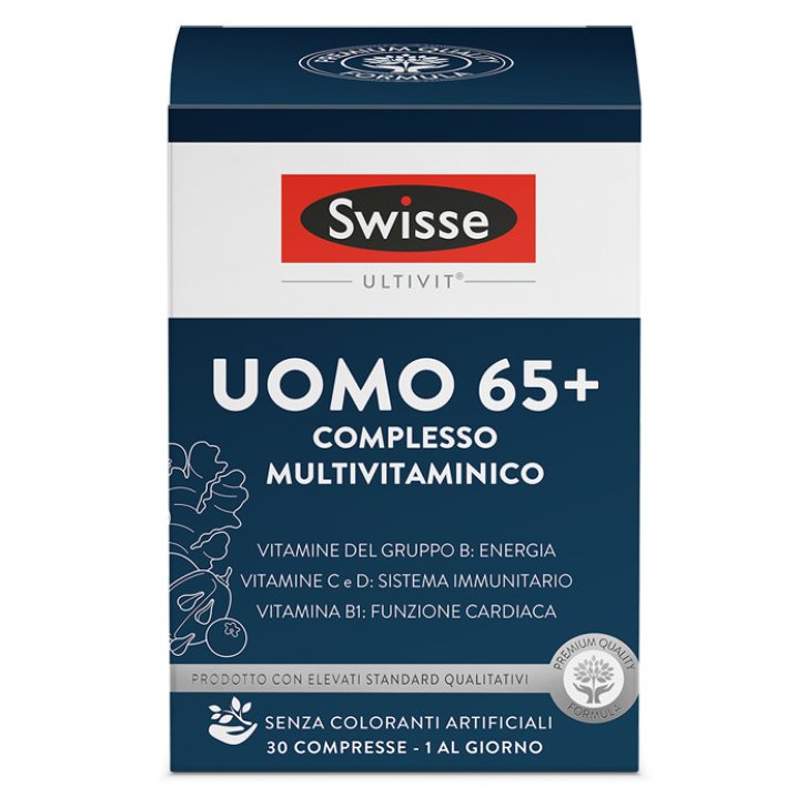 Swisse Uomo 65+ Multivitaminico Integratore in Compresse - Swisse