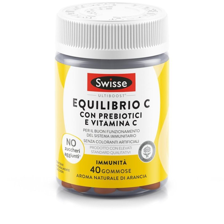 Swisse Equilibrio C Integratore con Vitamina C e Probiotici 40 Gommose - Swisse
