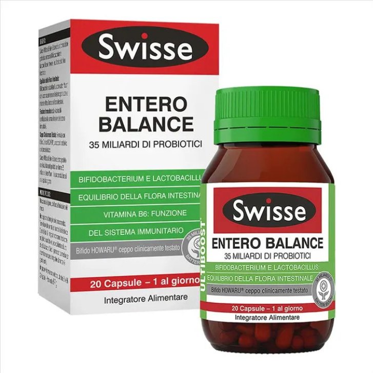Entero Balance Integratore per Flora Intestinale 20 Capsule - Swisse