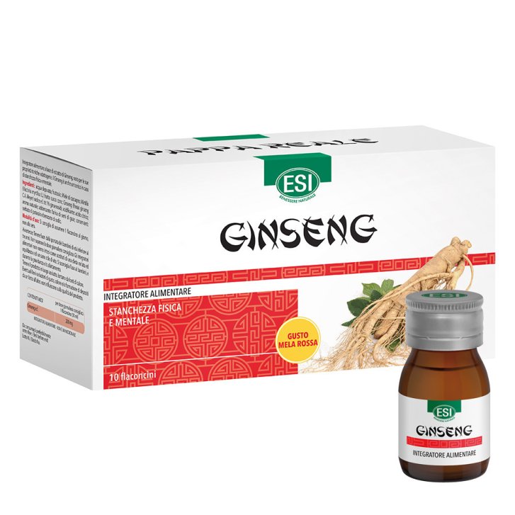 Ginseng ESI Integratore Tonico, 10 Flaconcini da 30 ml - Esi