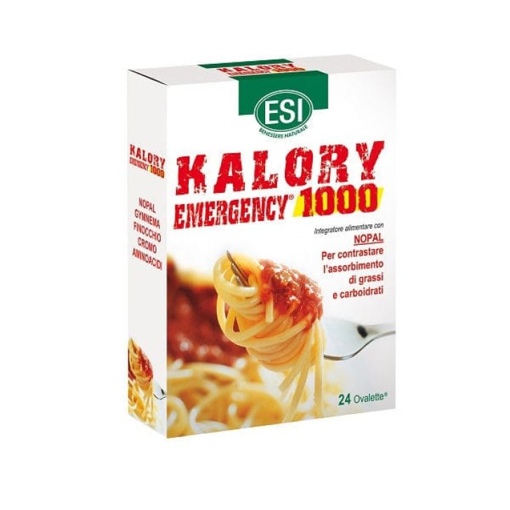 Kalory Emergency 1000 Integratore per Controllo Peso 24 Ovalette - Esi