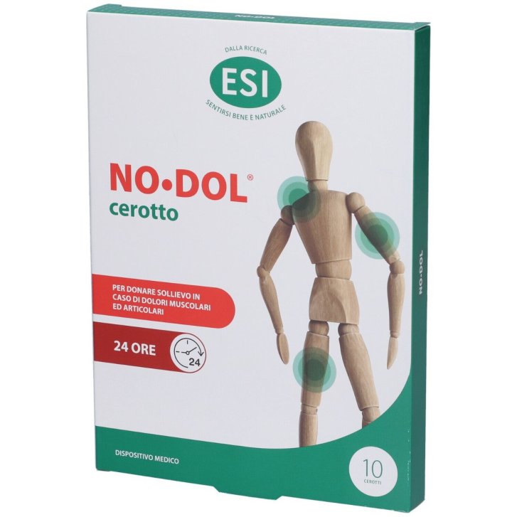 No Dol Cerotti per Dolori Muscolari e Articolari con Arnica e Artiglio del Diavolo 10 Pezzi - ESI