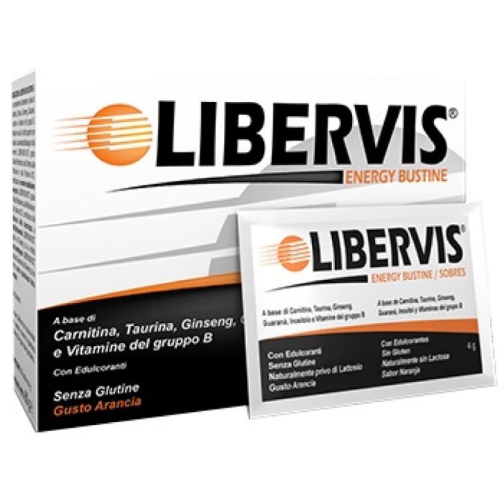 Libervis Energy Arancia Integratore Energizzante 20 Bustine - Shedir Pharma