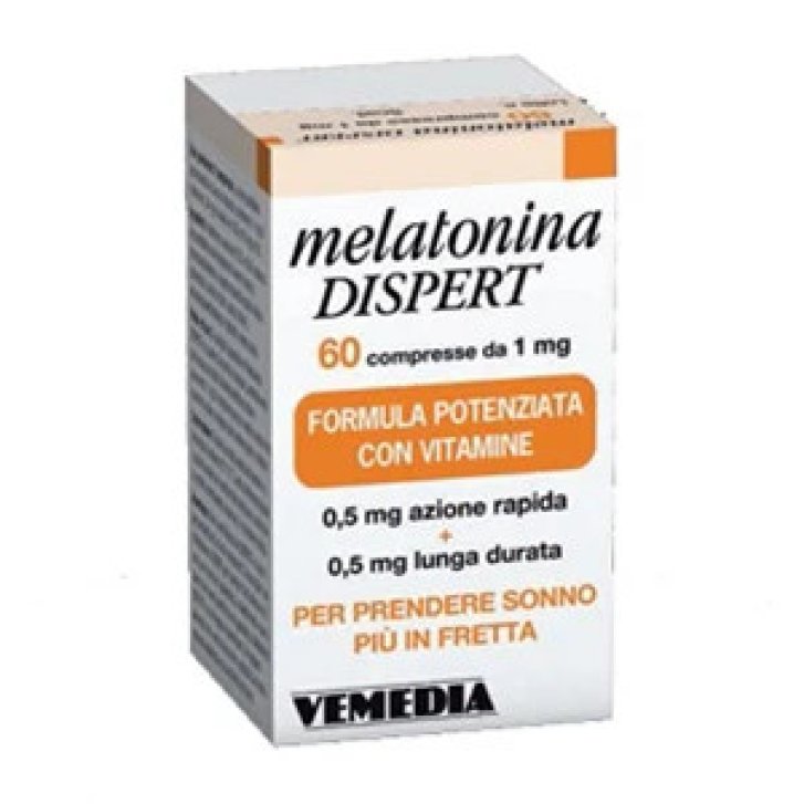 Melatonina Dispert Integratore Sonno con Vitamina B3 e B6 60 Compresse 1mg - Vemedia Pharma