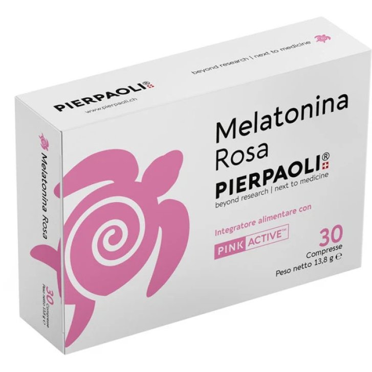 Melatonina Rosa Integratore Sonno con Luppolo e Pepe Nero 30 Compresse - Pierpaoli Melatonina Rosa Integratore Sonno con Luppolo e Pepe Nero 30 Compresse - Pierpaoli