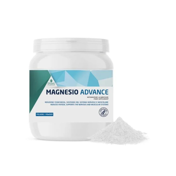 Magnesio Advance Integratore Polvere Orale per Stanchezza e Funzione Muscolare 300g - Promopharma