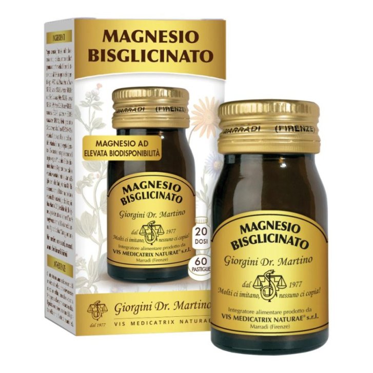 Magnesio Bisglicinato Integratore con Vitamina B6 e Selenio 60 Pastiglie - Dr. Giorgini