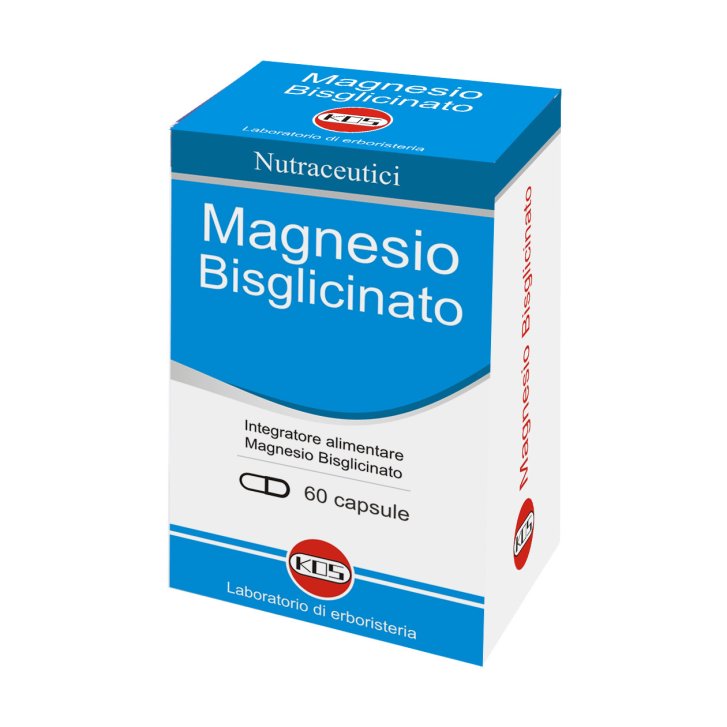Magnesio Bisglicinato Integratore Funzione Muscolare e Sistema Nervoso 60 Capsule - Kos