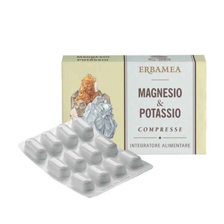 Magnesio e Potassio Integratore Alimentare 24 Compresse - Erbamea