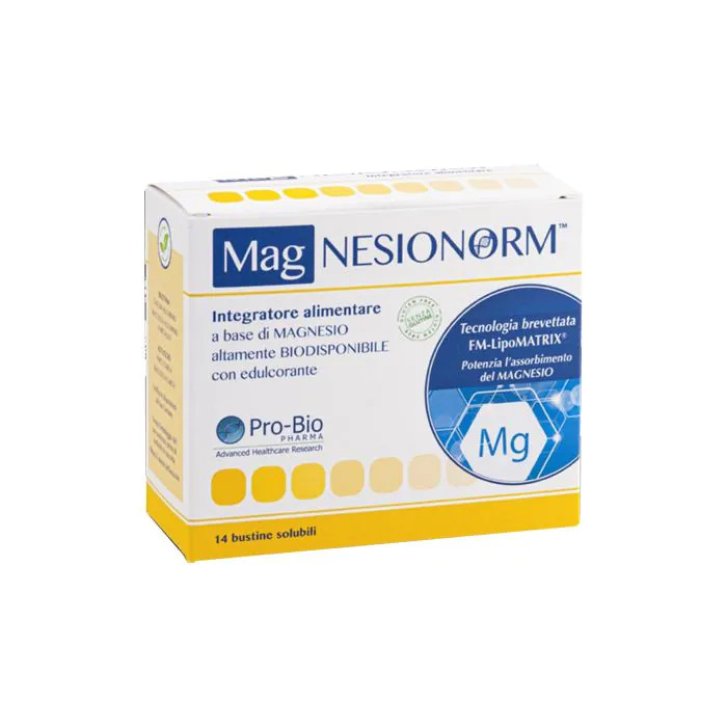 Magnesionorm Integratore Magnesio Biodisponibile 14 Bustine - Pro-Bio Integra Magnesionorm Integratore Magnesio Biodisponibile 14 Bustine - Pro-Bio Integra