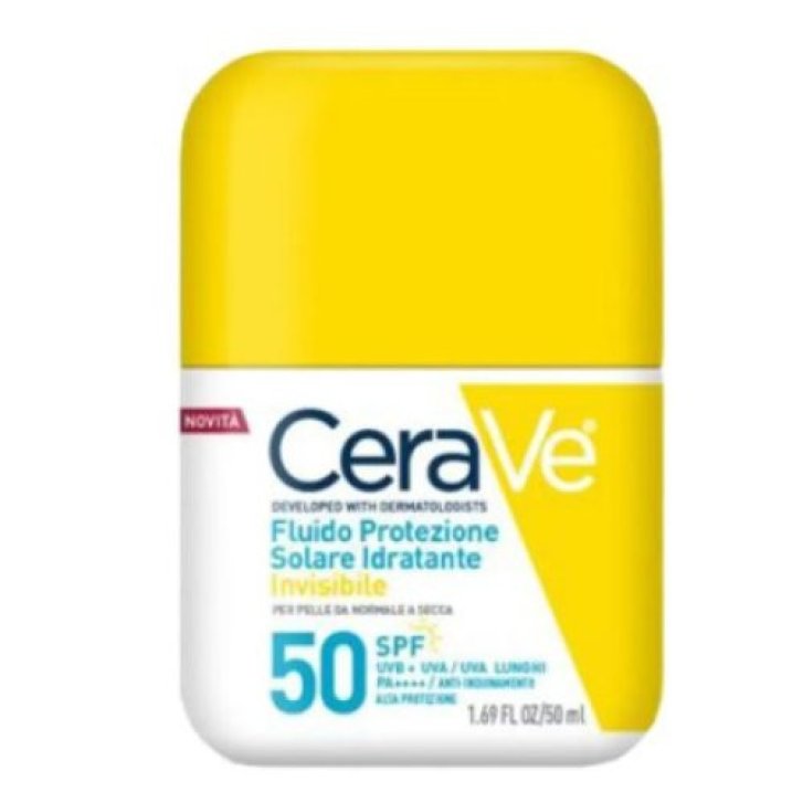 Fluido Protezione Solare Viso Idratante Invisibile SPF50 con Ceramidi 50ml - CeraVe