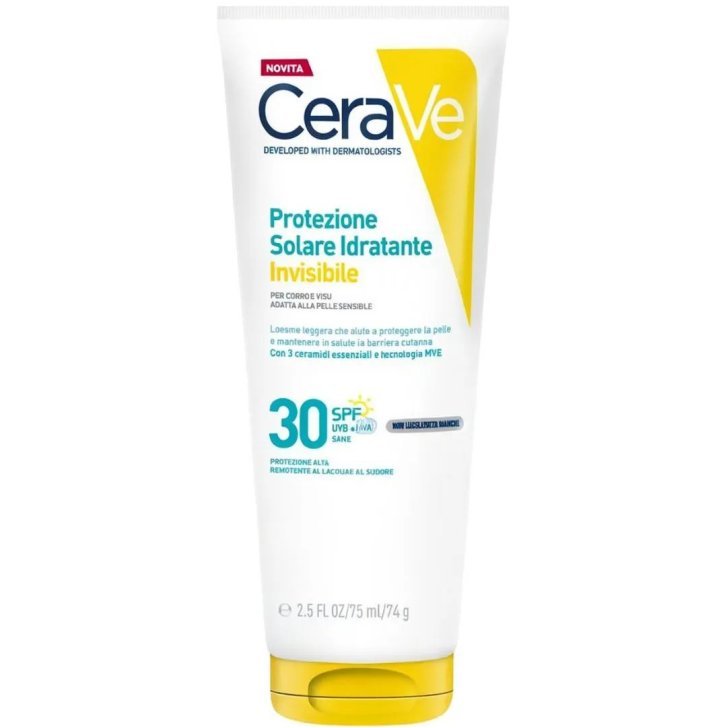 CeraVe Protezione Solare Idratante Invisibile SPF30 Ipoallergenica 75ml - CeraVe