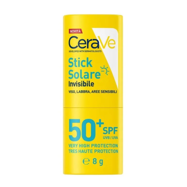Stick Solare Invisibile SPF50+ Viso Labbra e Zone Sensibili 8g - CeraVe