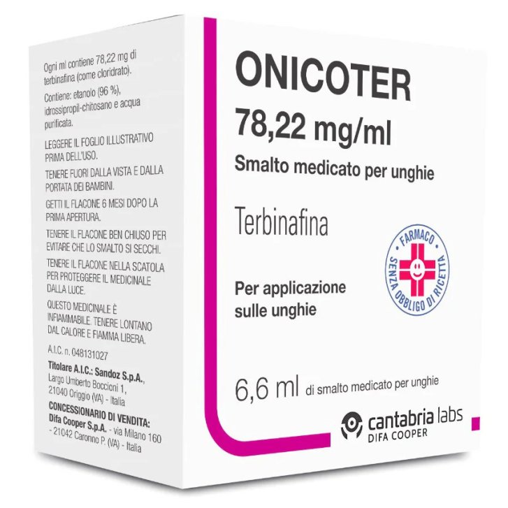 Onicoter Smalto Medicato per Unghie 6,6ml - Sandoz