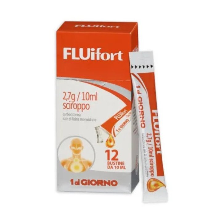 Fluifort Sciroppo Mucolitico 12 Bustine Monodose - Fluifort Fluifort Sciroppo Mucolitico 12 Bustine Monodose - Fluifort
