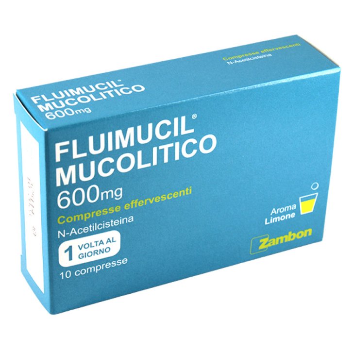 Fluimucil Mucol 600mg, 10 Compresse Effervescenti - Gmm Farma
