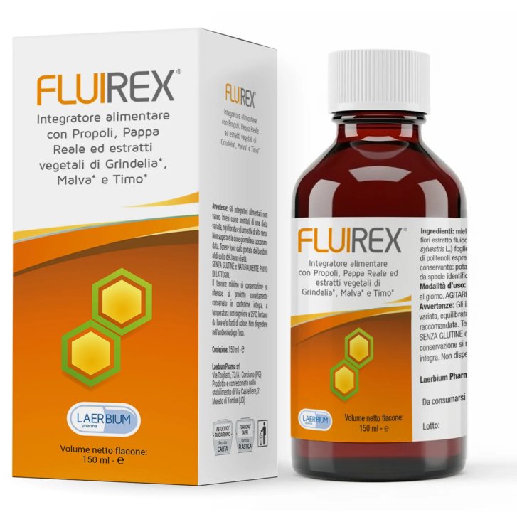Fluirex Integratore Benessere Vie Respiratorie Sciroppo 150ml - Laerbium Pharma