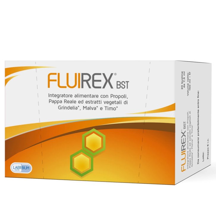 Fluirex Integratore per Fluidità Vie Respiratorie 20 Bustine - Laerbium Pharma