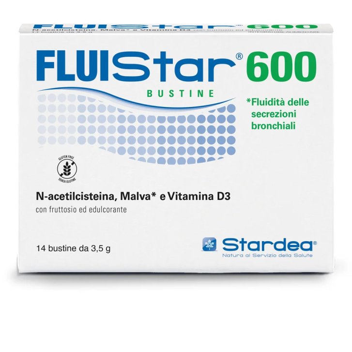 Fluistar 600 Integratore Alimentare per Fluidità Bronchiale 20 Bustine - Stardea