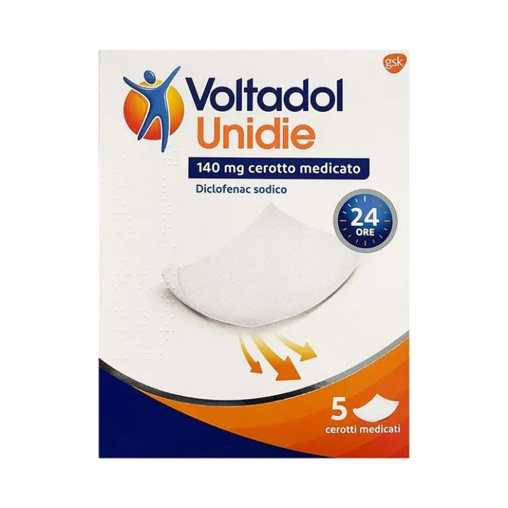 Voltadol Unidie Cerotto Medicato Antidolorifico con Diclofenac Sodico 140mg 5 Cerotti - Voltadol