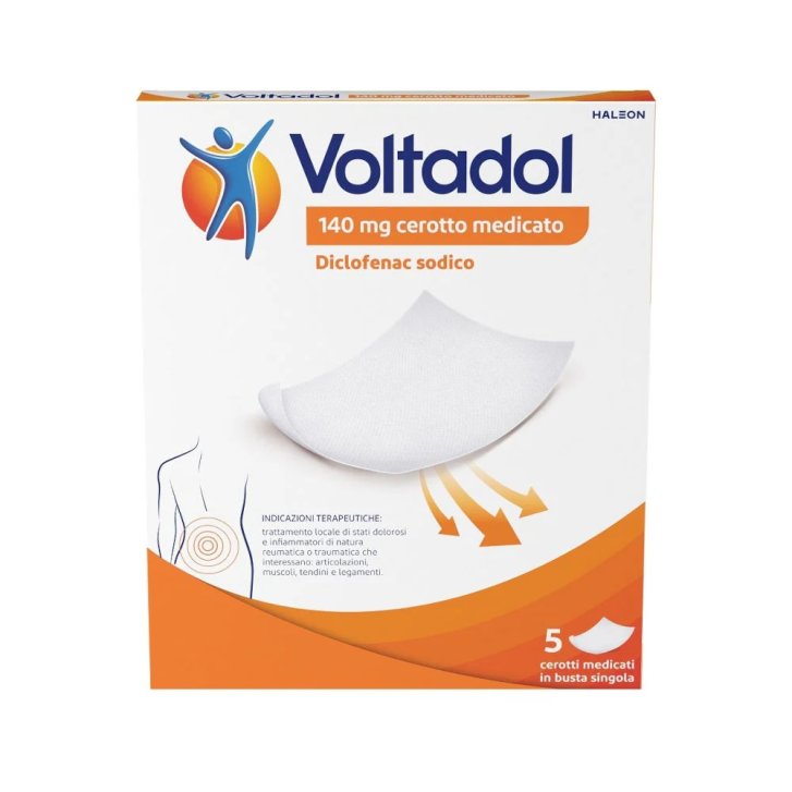 Voltadol Cerotto Medicato Antinfiammatorio al Diclofenac Sodico 140mg 5 Cerotti - Voltadol