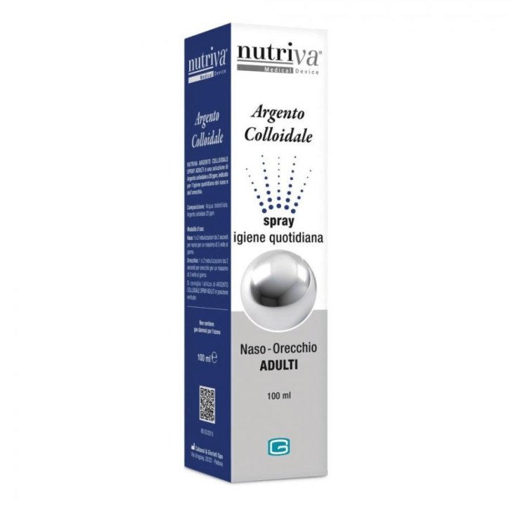 Argento Colloidale Spray Naso Orecchio 100ml - Nutriva