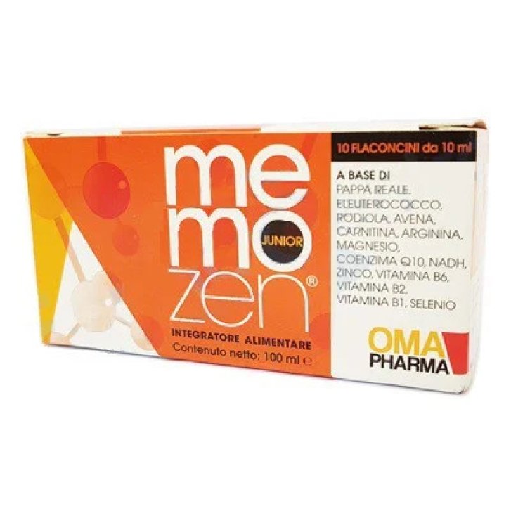 Memozen Junior Integratore per Memoria e Apprendimento 10 Flaconcini - Omapharma