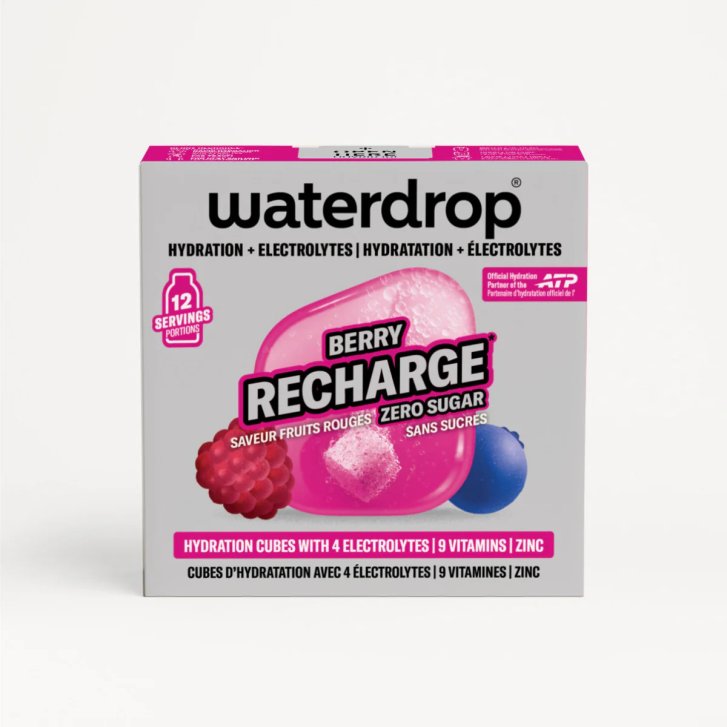 Waterdrop Microlyte Berry Integratore Idratazione Cubetti Effervescenti Gusto Frutti di Bosco 12 Pezzi - Waterdrop