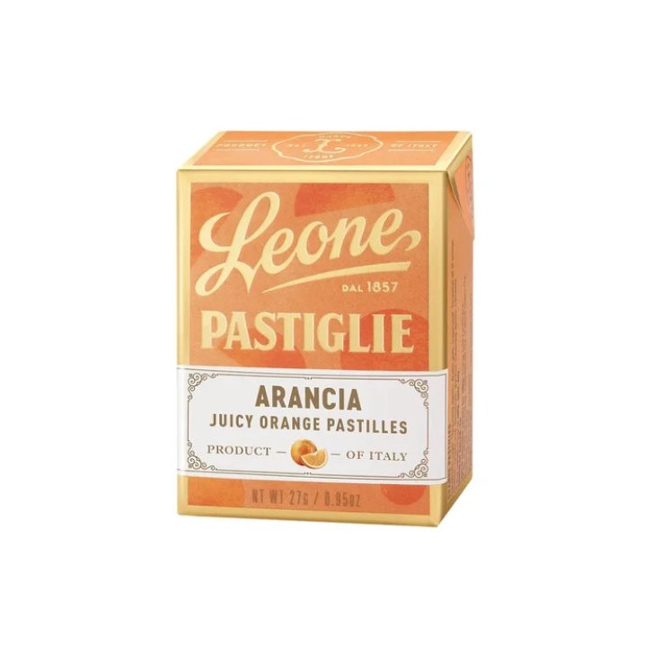Pastiglie Arancia Caramelle Vegane Senza Glutine 27g - Leone