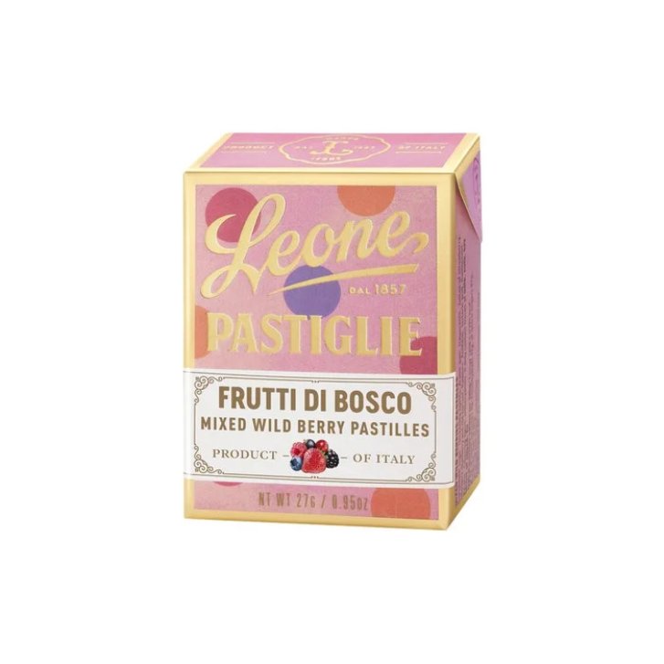 Pastiglie Frutti di Bosco Caramelle Vegane Senza Glutine 27g - Leone