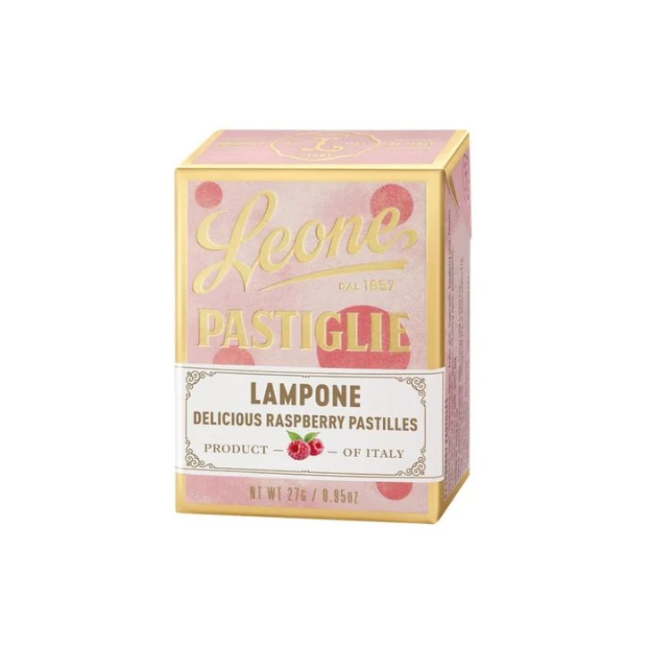 Pastiglie Lampone Caramelle Vegane Senza Glutine 27g - Leone