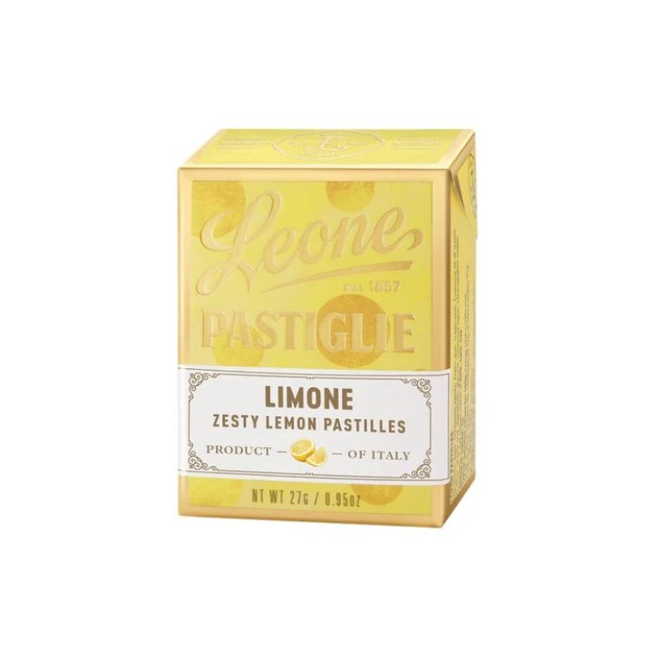 Pastiglie Limone Caramelle Vegane Senza Glutine 27g - Leone Pastiglie Limone Caramelle Vegane Senza Glutine 27g - Leone