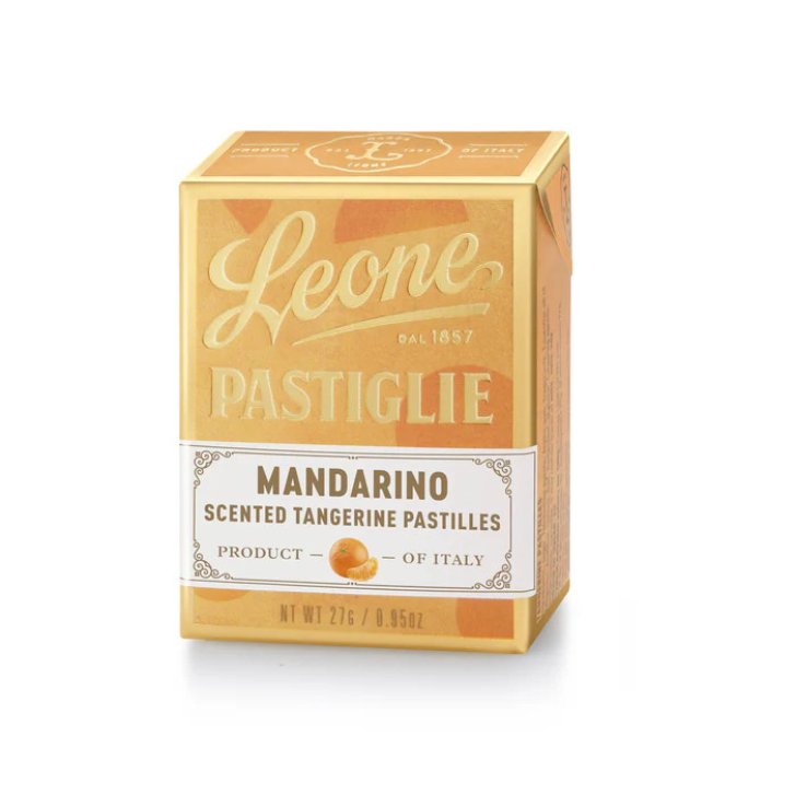 Leone Pastiglie Caramelle al Mandarino Vegane Senza Glutine 27g - Leone