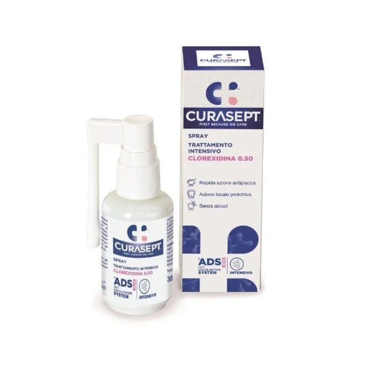 Curasept Spray Orale Trattamento Intensivo ADS Clorexidina 0,50% 30ml - Curasept