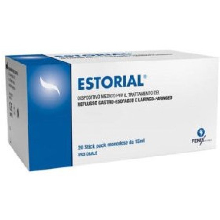 Estorial Dispositivo Medico Antiacido e Anti-Reflusso con Magaldrato e Acido Ialuronico 20 Stick da 15ml - Fenix Pharma