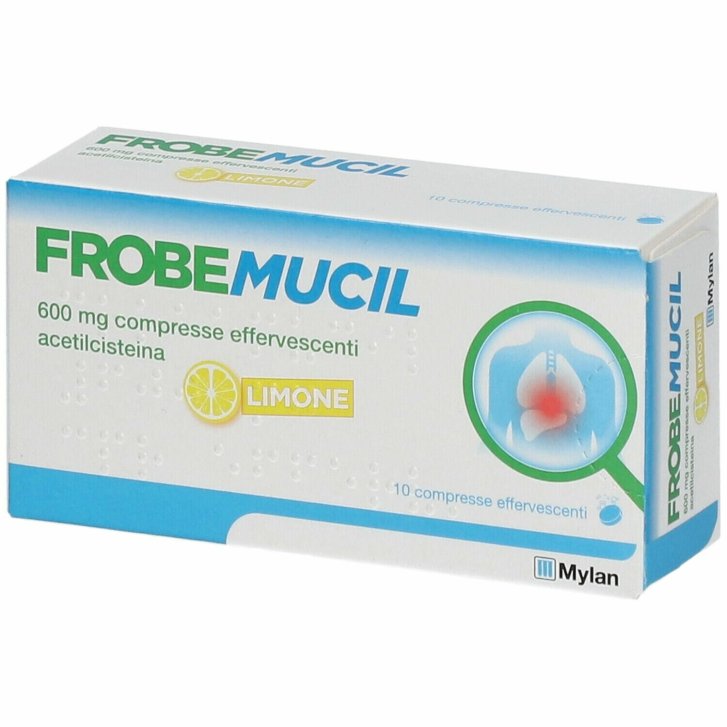 Frobemucil Mucolitico Acetilcisteina 600mg Compresse Effervescenti 10 Compresse - Mylan