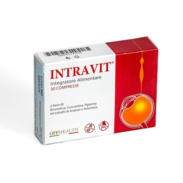 Intravit Integratore Microcircolo con Bromelina Curcumina e Artemisia 30 Compresse - Offhealth