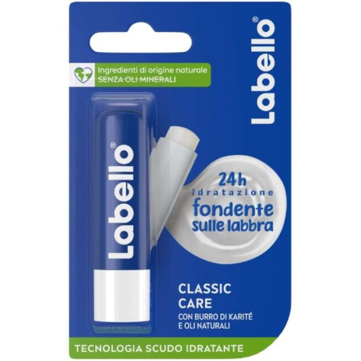Labello Classic Care Balsamo Labbra Idratante 24h con Burro di Karité 5,5 ml - Labello