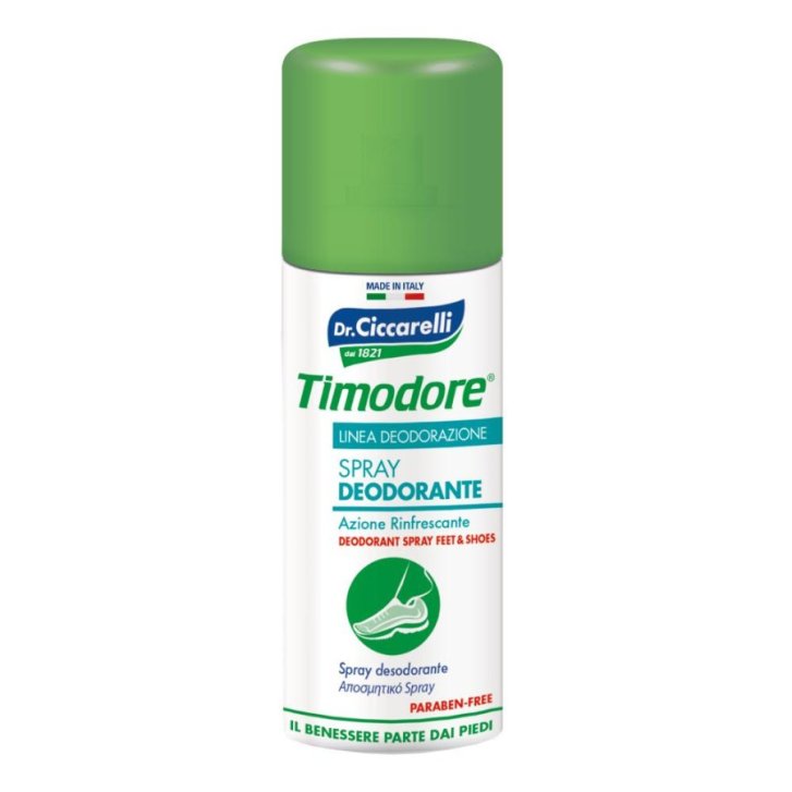 Timodore Spray Deodorante Piedi Antisudore e Antiodore con Essenza di Timo 150 ml - Timodore