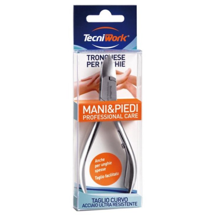 Tronchese per Unghie Mani e Piedi in Acciaio Satinato Taglio Curvo - Tecniwork Tronchese per Unghie Mani e Piedi in Acciaio Satinato Taglio Curvo - Tecniwork