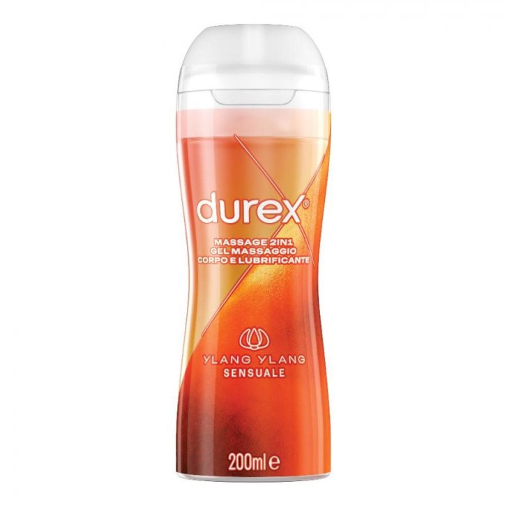 Durex Massage 2in1 Gel Massaggio Corpo e Lubrificante Ylang Ylang 200ml - Durex