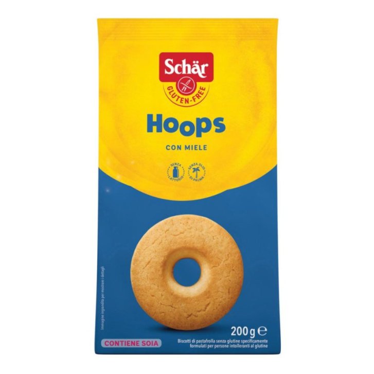 Schar Hoops Biscotti di Pasta Frolla Senza Glutine e Lattosio 200g - Schar
