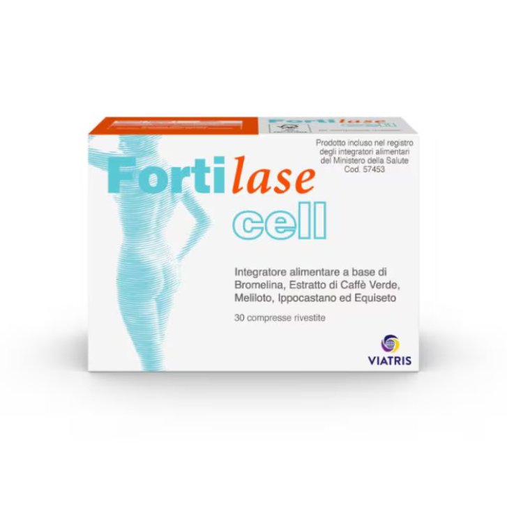 Fortilase Cell Integratore Anticellulite con Bromelina Ippocastano e Meliloto 30 Compresse Rivestite - Fortilase